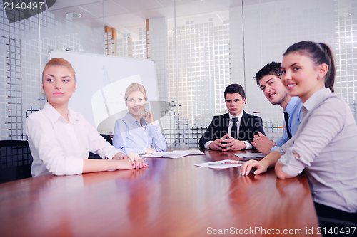 Image of business people in a meeting at office