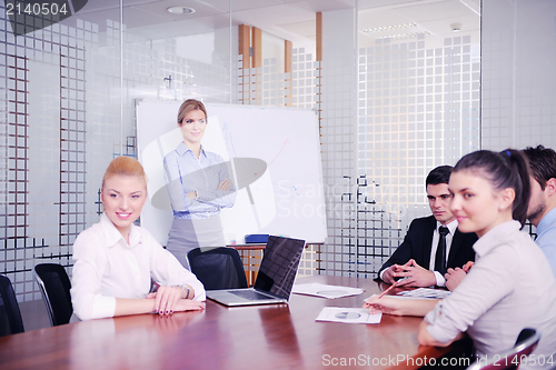 Image of business people in a meeting at office