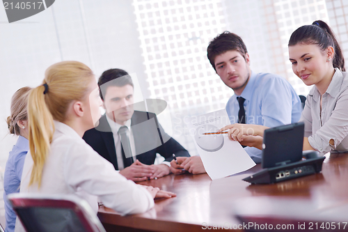 Image of business people in a meeting at office