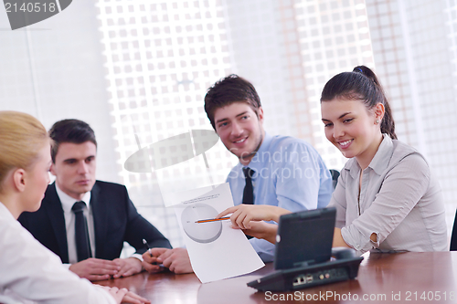 Image of business people in a meeting at office