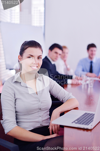 Image of business people in a meeting at office