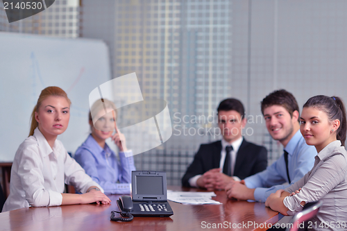 Image of business people in a video meeting