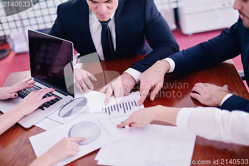 Image of business people in a meeting at office