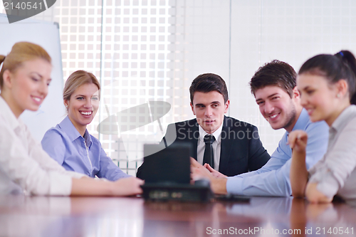 Image of business people in a meeting at office