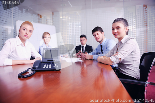 Image of business people in a video meeting