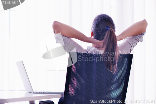 Image of business woman at  office