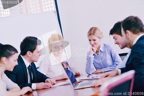 Image of business people in a meeting at office