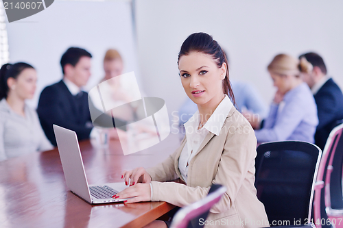 Image of business people in a meeting at office