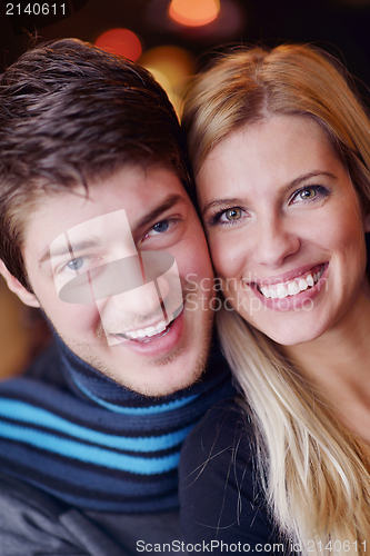 Image of Portrait of a happy young couple