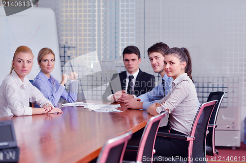 Image of business people in a meeting at office