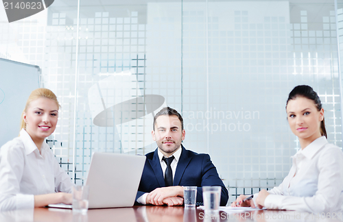 Image of business people in a meeting at office