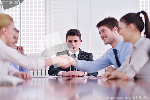 Image of business people in a meeting at office