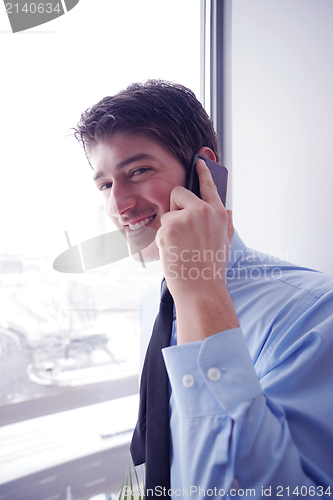Image of business woman talk by phone