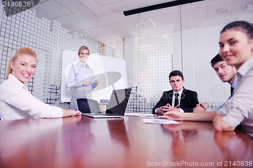 Image of business people in a meeting at office