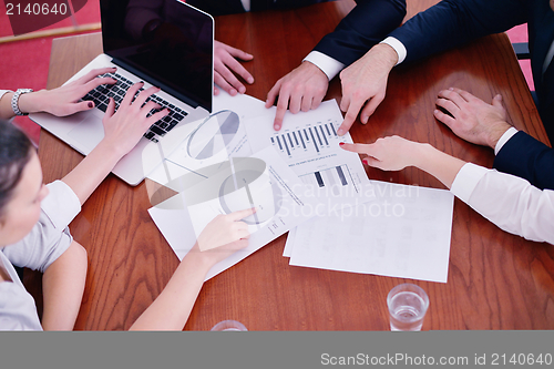 Image of business people in a meeting at office