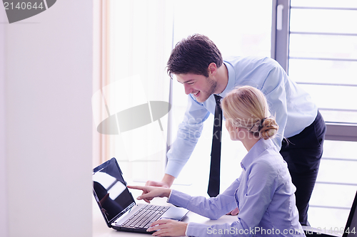 Image of business people in a meeting at office