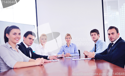 Image of business people in a meeting at office