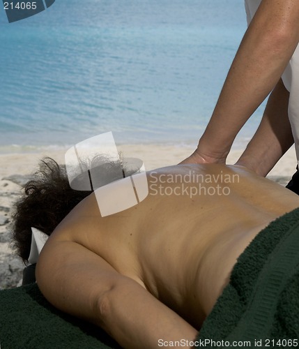 Image of massage by the sea