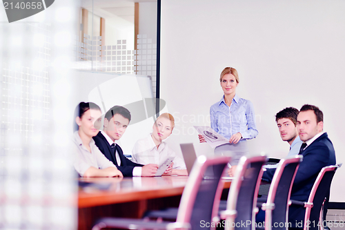 Image of business people in a meeting at office
