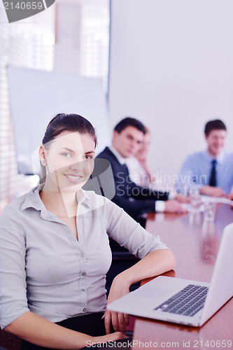 Image of business people in a meeting at office