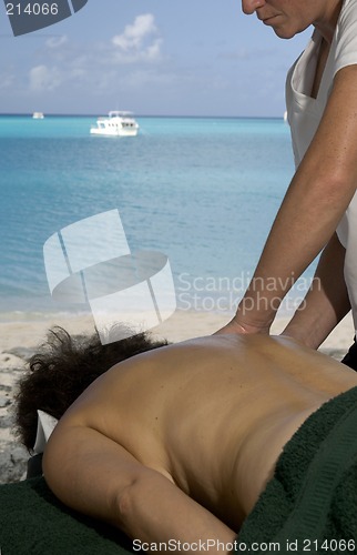 Image of massage by the sea