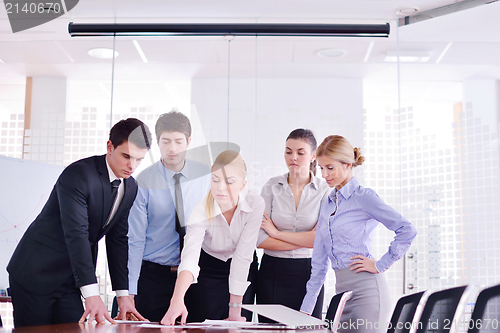 Image of business people in a meeting at office