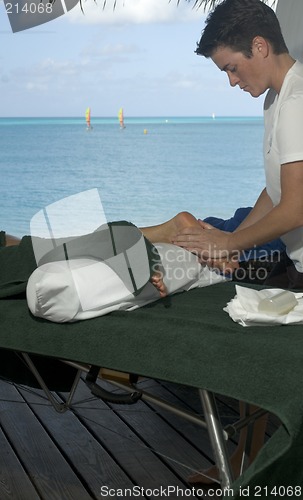 Image of beach front massage