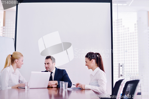 Image of business people in a meeting at office
