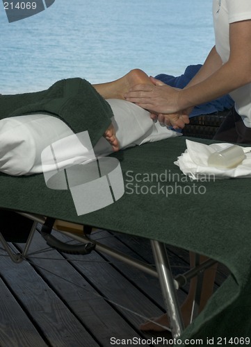 Image of massage by the sea