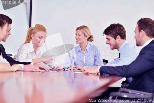 Image of business people in a meeting at office