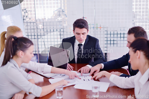 Image of business people in a meeting at office