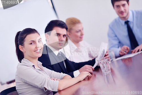 Image of business people in a meeting at office