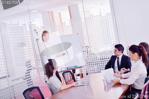 Image of business people in a meeting at office