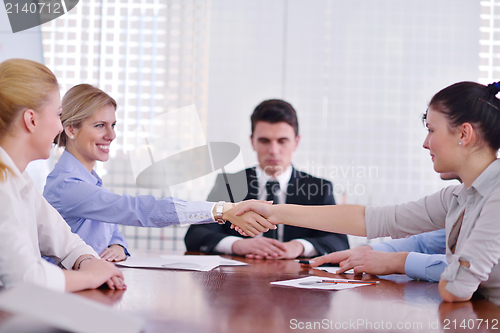 Image of business people in a meeting at office
