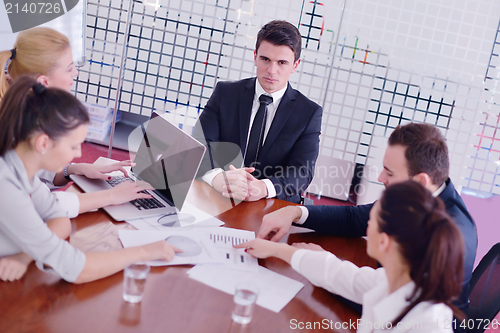 Image of business people in a meeting at office