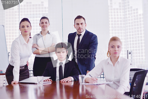 Image of business people in a meeting at office