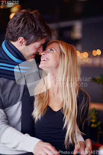 Image of Portrait of a happy young couple