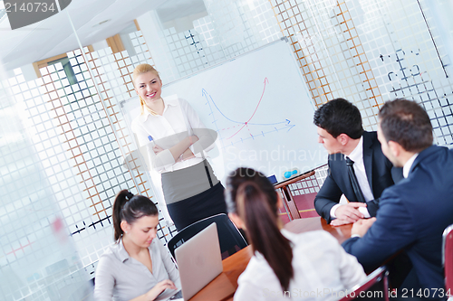 Image of business people in a meeting at office