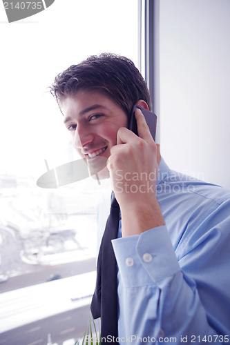 Image of business woman talk by phone