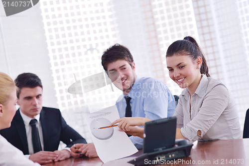Image of business people in a meeting at office