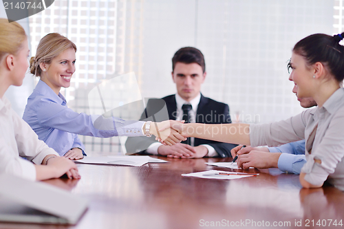 Image of business people in a meeting at office