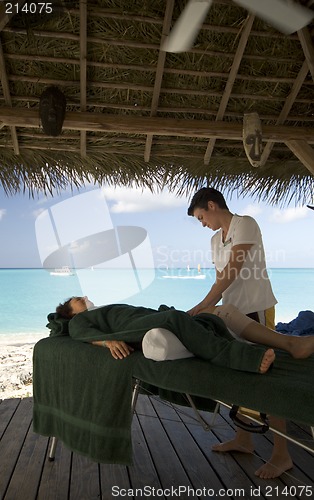 Image of massage by the sea