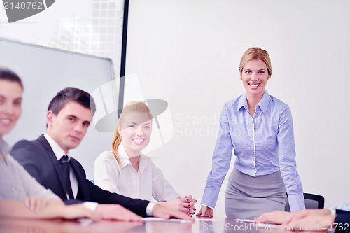 Image of business people in a meeting at office