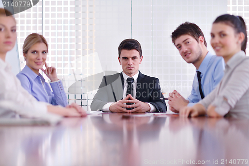 Image of business people in a meeting at office