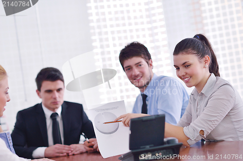 Image of business people in a meeting at office