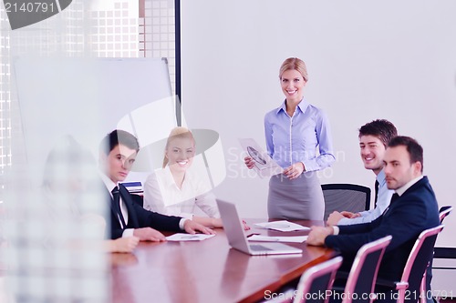 Image of business people in a meeting at office