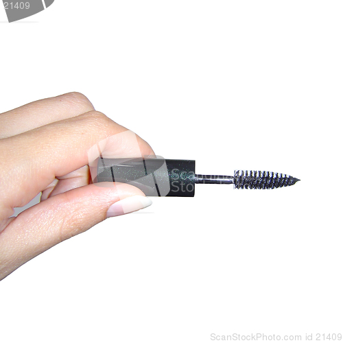 Image of Hand holding a Mascara Wand