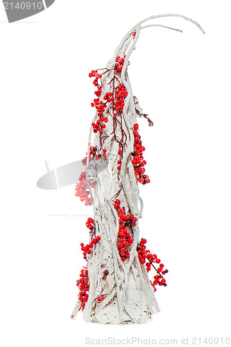 Image of Abstract Christmas Tree decorated with clusters of mountain ash