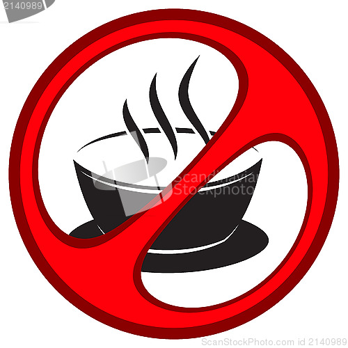 Image of sign prohibiting drinks