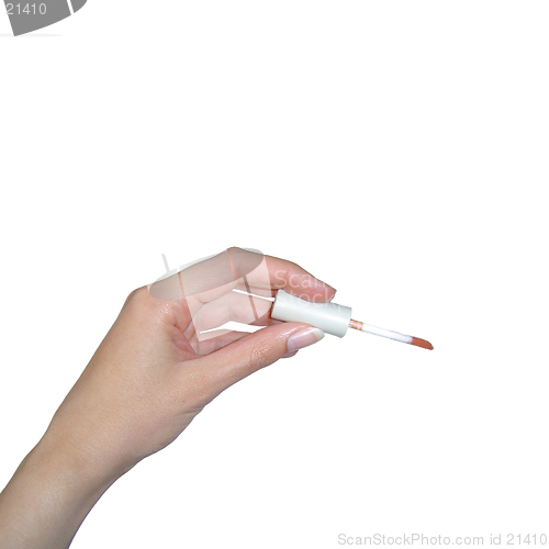 Image of Hand holding a Lip Gloss Stick